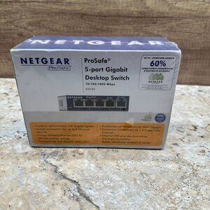 NETGEAR ProSafe GS105 5 Port Gigabit Desktop Switch Sealed